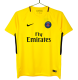 2017-18 Mens PSG Away Yellow Retro Soccer Jersey