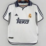 2000-2001 Real Madrid Home Retro Soccer Jersey