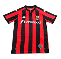2026-27 Mens OGC Nice Home Red Black Soccer Jersey