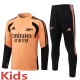 2026-27 Kids Arsenal Orange Half Pull Training Suit E26127#