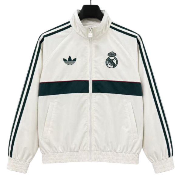 2026-27 Mens Real Madrid Beige Windbreaker
