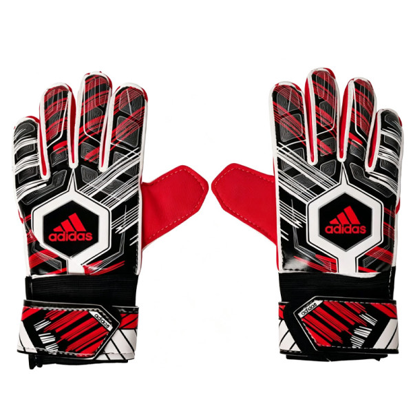 A5 adidas Semi-Latex Goalkeeper Gloves Red Black