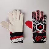 A5 adidas Semi-Latex Goalkeeper Gloves Red Black