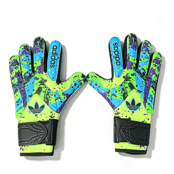 A37 adidas Camouflage Latex Goalkeeper Gloves Green