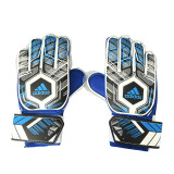 A5 adidas Semi-Latex Goalkeeper Gloves Blue Black