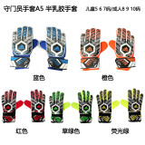 A5 adidas Semi-Latex Goalkeeper Gloves Red Black