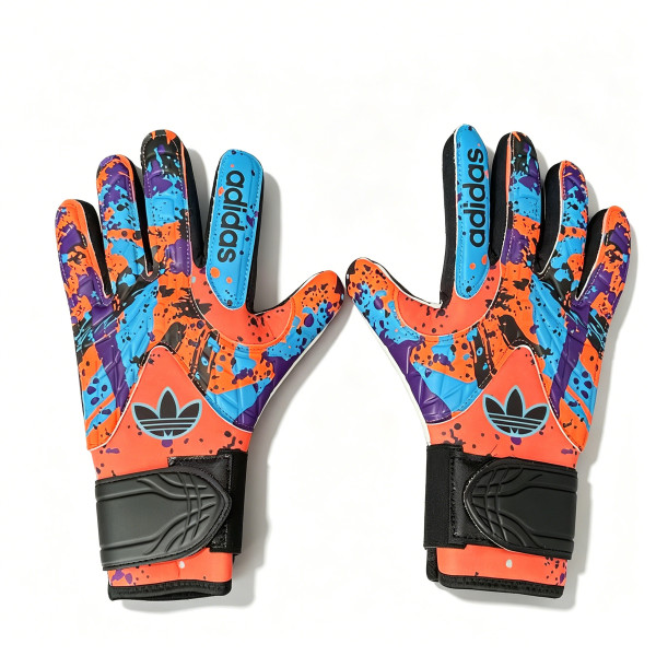 A37 adidas Camouflage Latex Goalkeeper Gloves Orange