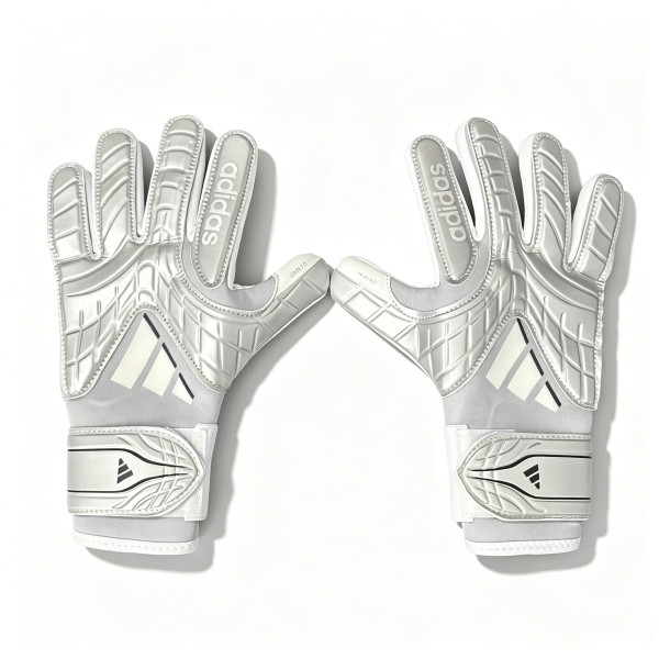 A36 adidas Latex Goalkeeper Gloves Silver
