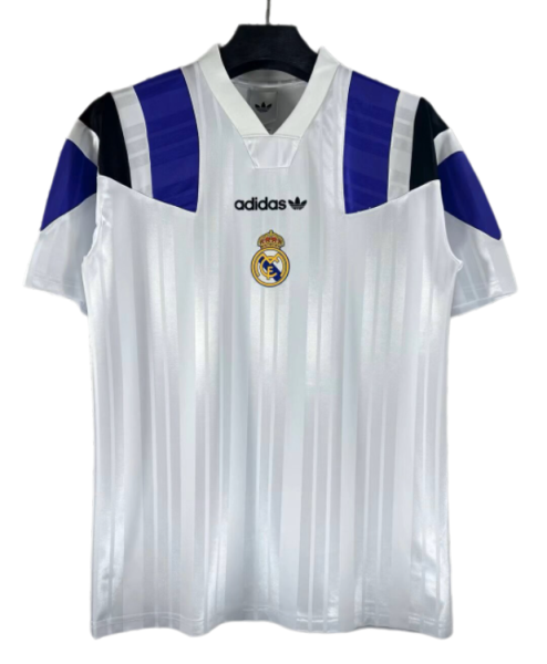 2024 Real Madrid White Retro Soccer Jersey