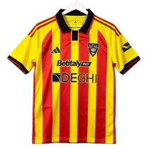 2026-27 Mens Lecce Home Red Yellow Soccer Jersey