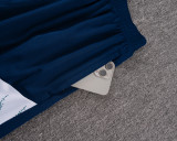 Real Madrid Royal Blue Retro Training Short Suit