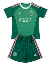 2026-27 Kids  Ajax Goalkeeper Green Soccer Jersey