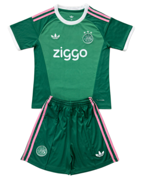 2026-27 Kids  Ajax Goalkeeper Green Soccer Jersey