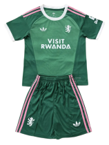 2026-27 Kids  Aston Villa Goalkeeper Green Soccer Jersey