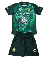 2026-27 Kids Leon Home Green Soccer Jersey