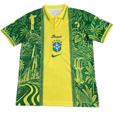 2026-27 Mens Brazil Special Edition Polo Green Soccer Jersey