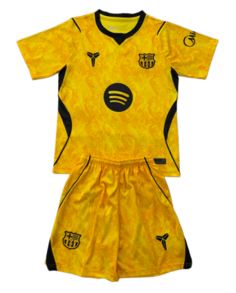 2026-27 Kids Barcelona Yellow Special Edition Soccer Jersey