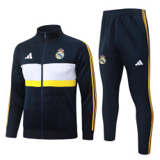 2026-27 Mens Real Madrid Cyan Long Pull Training Suit  A26082#