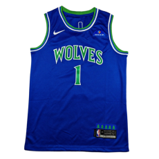 2027 TIMBERWOLVES BALL #1 Blue Top Quality Hot Pressing NBA Jersey