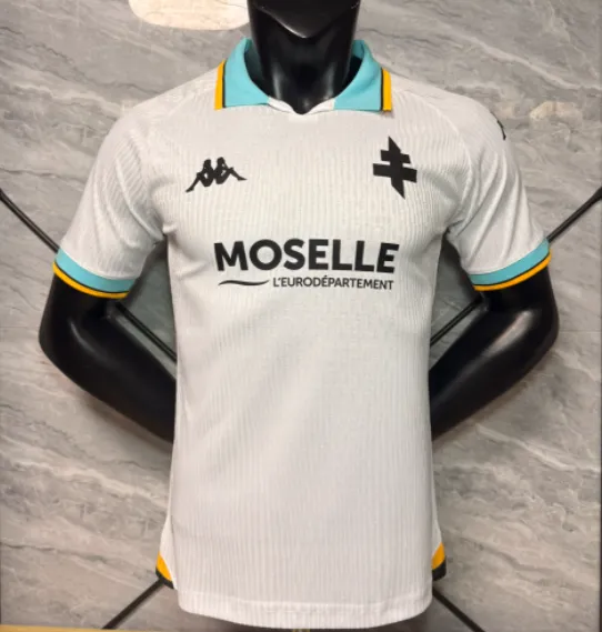 2026-27 Mens Metz Away White Player Version Soccer Jersey