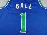 2027 TIMBERWOLVES BALL #1 Blue Top Quality Hot Pressing NBA Jersey