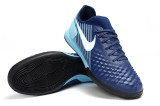 N Blue Flat Soccer Shoes 044