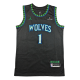 2027 TIMBERWOLVES BALL #1 Black Top Quality Hot Pressing NBA Jersey