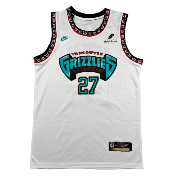 2024-25 Grizzlies BOOZER #27 White Top Quality Hot Pressing NBA Jersey