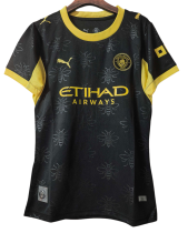 2026-27 Women Manchester City Away Black Soccer Jersey