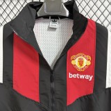 2026-27 Manchester United EQT Black Red Windbreaker