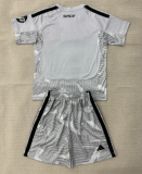2026-27 Kids Real Madrid Goalkeeper Grey Soccer Jersey