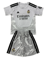 2026-27 Kids Real Madrid Goalkeeper Grey Soccer Jersey