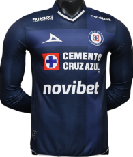 2026-27 Mens Cruz Azul Third Away Player Long Sleeve soccer Jersey