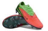 N Orange Green Nail Soccer Shoes 026