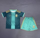 2026-27 Kids Argentina Messi Farewell Match Green Soccer Jersey