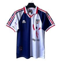1997-98 Mens  Athletic Bilbao Away Retro Soccer Jersey
