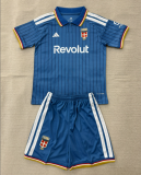 2026-27 Kids Como Home Blue Soccer Jersey
