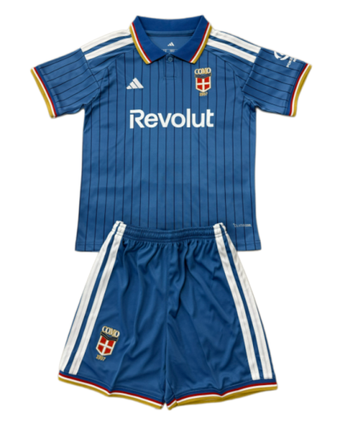 2026-27 Kids Como Home Blue Soccer Jersey