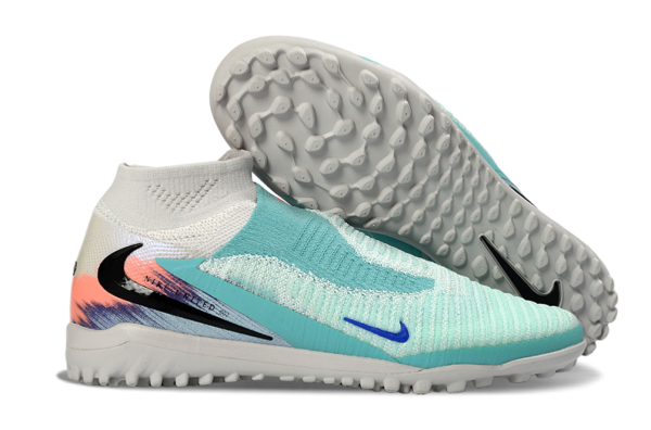 N Light Green Flat Soccer Shoes 016