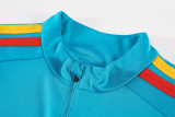 2026-27 Kids Spain Lake Blue Half Pull Training Suit(have two star ⭐⭐)