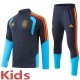 2026-27 Kids Spain Cyan Half Hull Training Suit(have two star ⭐⭐)