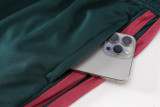 2026-27 Kids Real Madrid Sark Green Half Pull Training suit