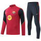 2026-27 Mens Barcelona Maroon Half Pull Training Suit (半拉链)
