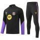2026-27 Mens Barcelona Black Half Pull Training Suit (半拉链)