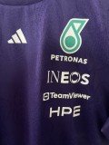2026 F1 Mercedes Purple T-Shirts Racing Suit (圆领)