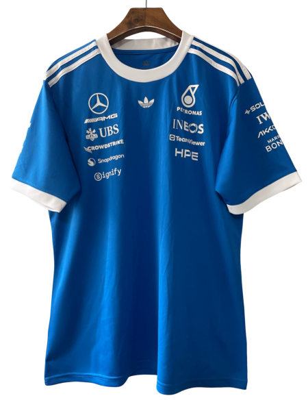 2026 F1 Mercedes Blue T-Shirts Racing Suit (圆领)