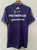 2026 F1 Mercedes Purple T-Shirts Racing Suit (圆领)