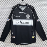 2002 Club Olimpia Away Black Long Sleeve Retro Soccer Jersey