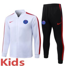 2026-27 Kids PSG White Long Pull Training Suit E26135#