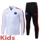 2026-27 Kids PSG White Long Pull Training Suit E26135#